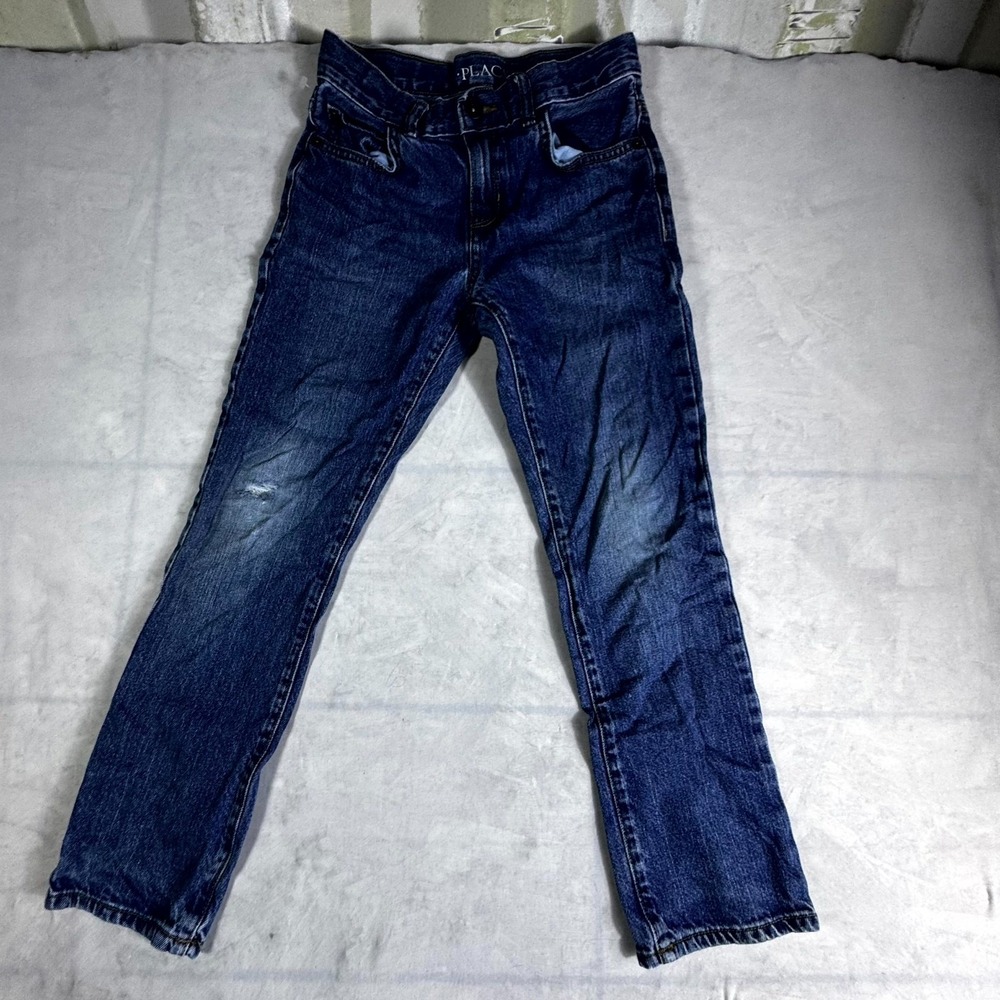 Place Jeans Girls 8 Blue Denim 5 Pockets Classic School Wear Trendy Straight Leg